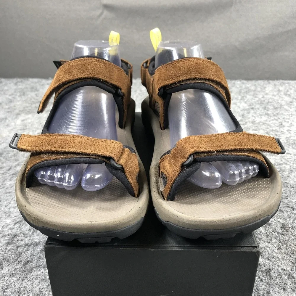 Teva Sandals Mens 8 Brown Suede Hook & Loop Hiking Outdoor Comfort Shoes